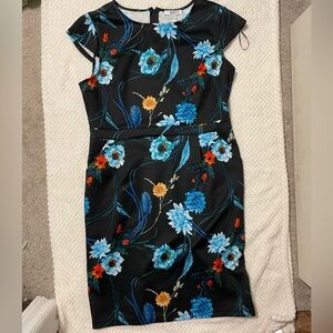Suzy Shier Black Floral Dress